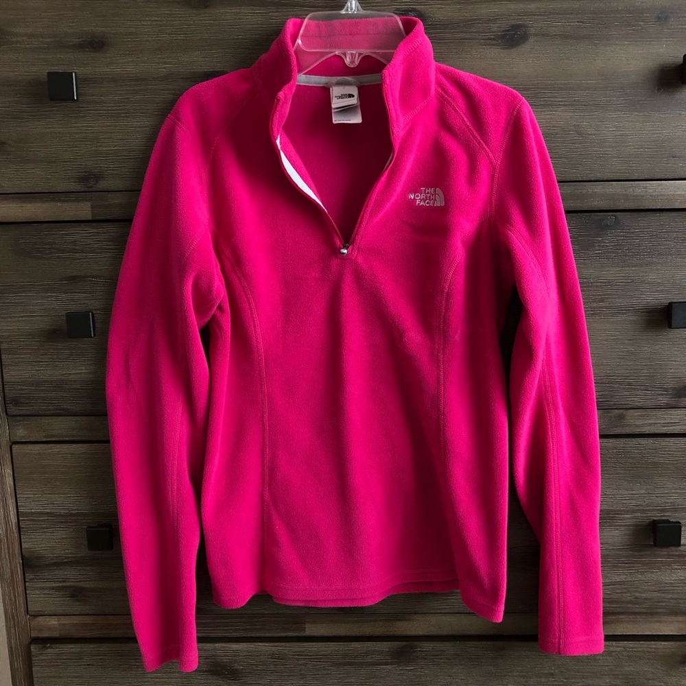 SOLD!!  the north face pink half zip
